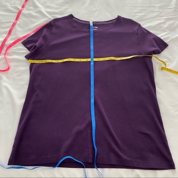 Drapers & Damons Faux Suede 3 Piece Chocolate Rust Purple Pants Set Size XL - Picture 12 of 16